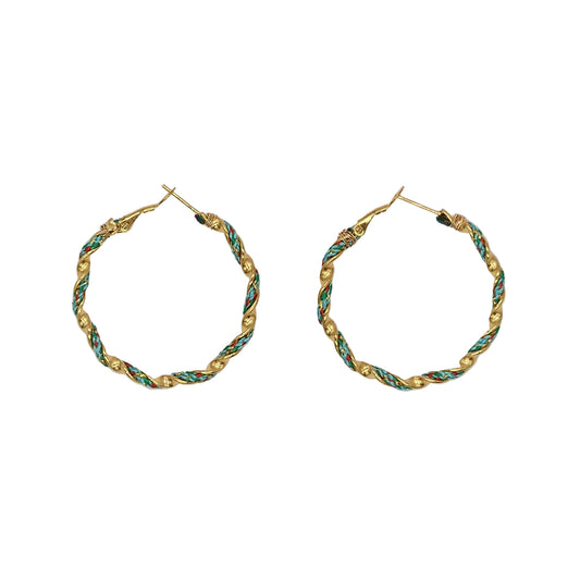 Orecchini Treccia Color