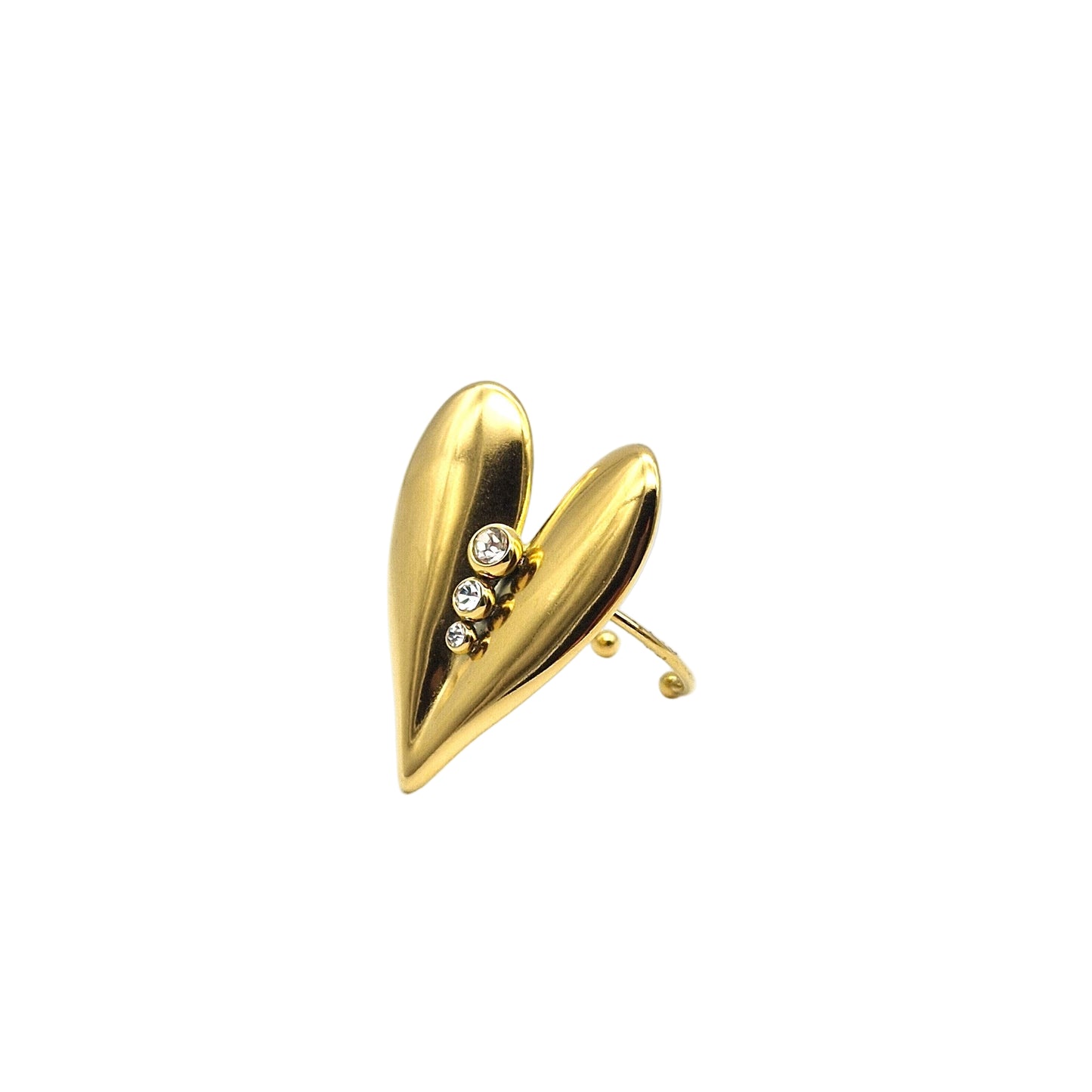 Anello Battito con strass