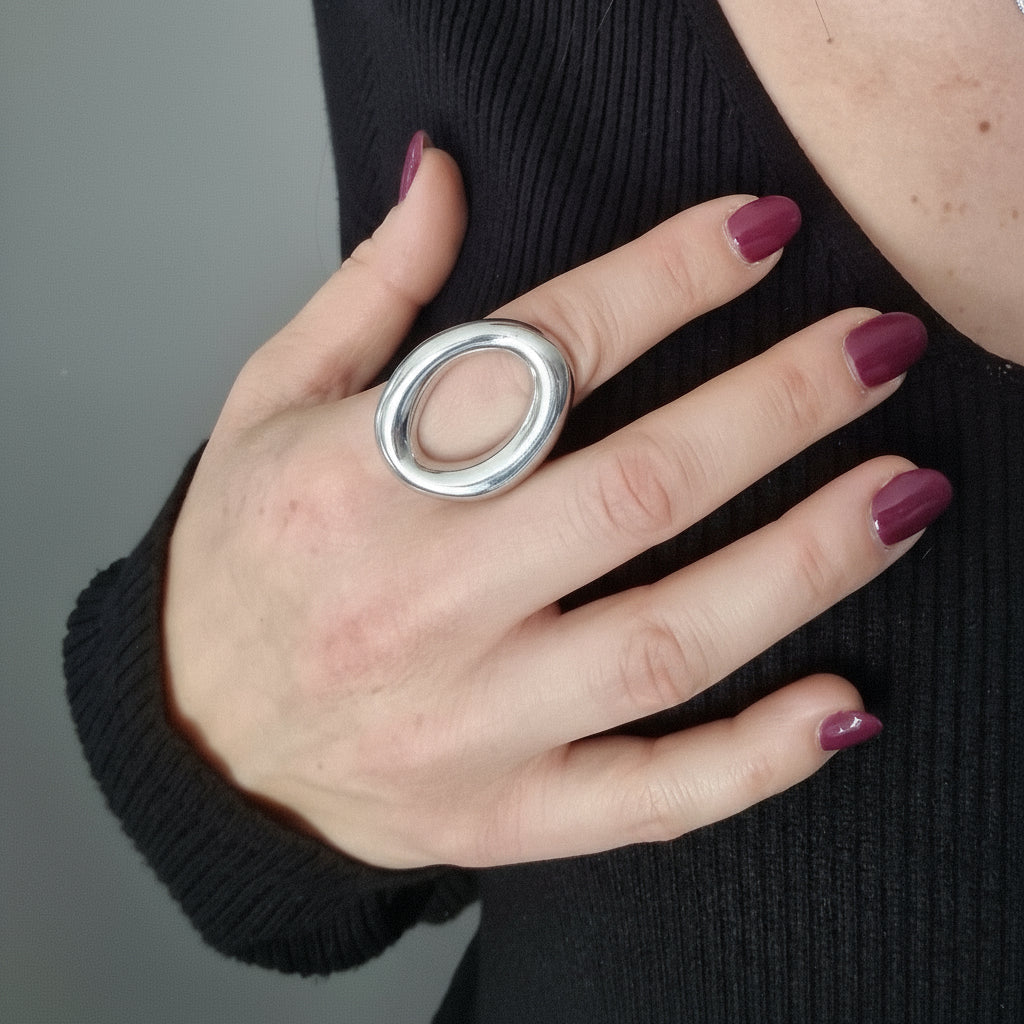 Anello Ovale Asimmetrico