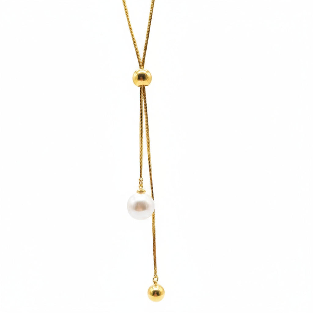 Collana Saliscendi Con Perle