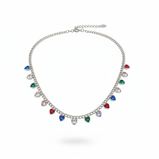 Collana Cuoricini Multicolor