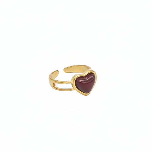 Anello Cuore rosso