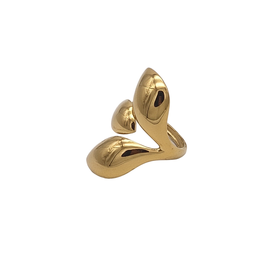Anello Mezza foglia