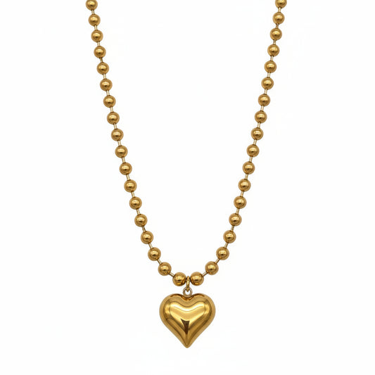 Collana Cuore Bombato